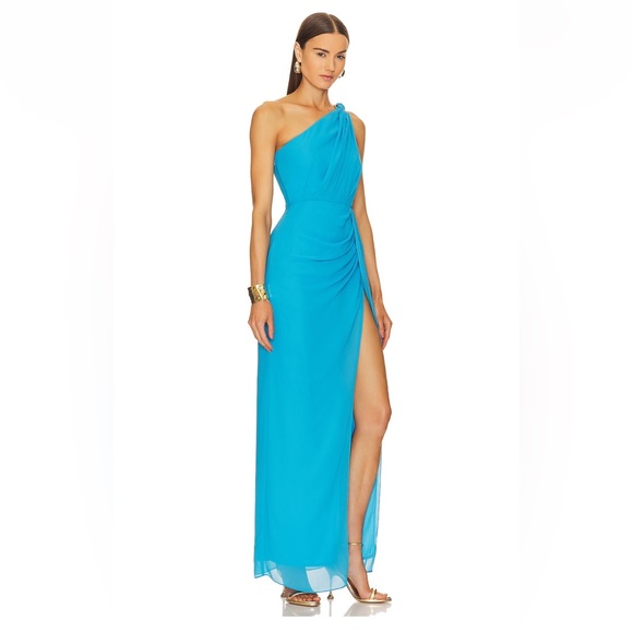 Michael Costello “× REVOLVE Robert Gown” in Small. Bright Blue - Picture 2 of 4